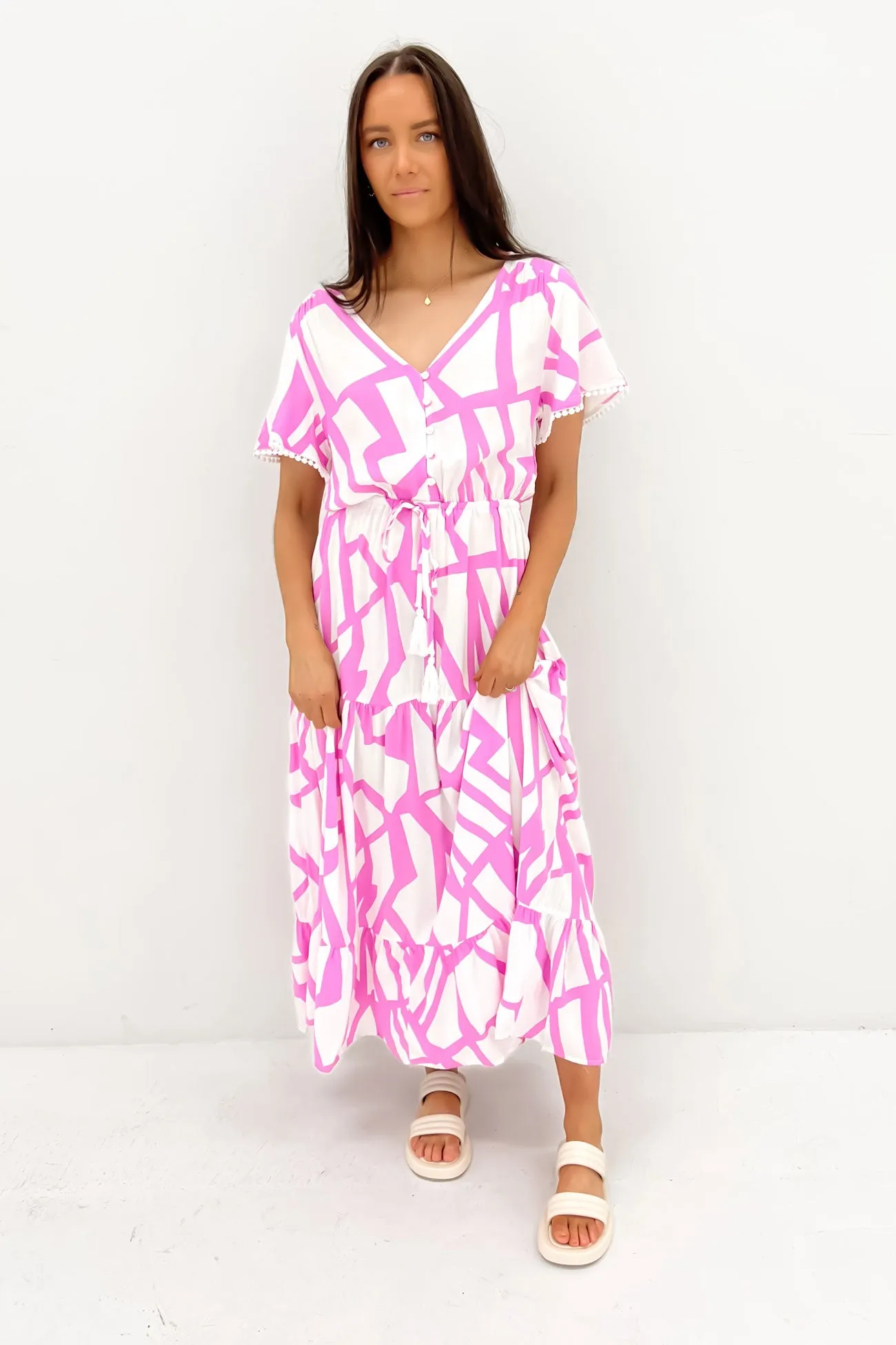 Office Casual Stylish Appearance Jonathan Maxi Dress Purple Esme