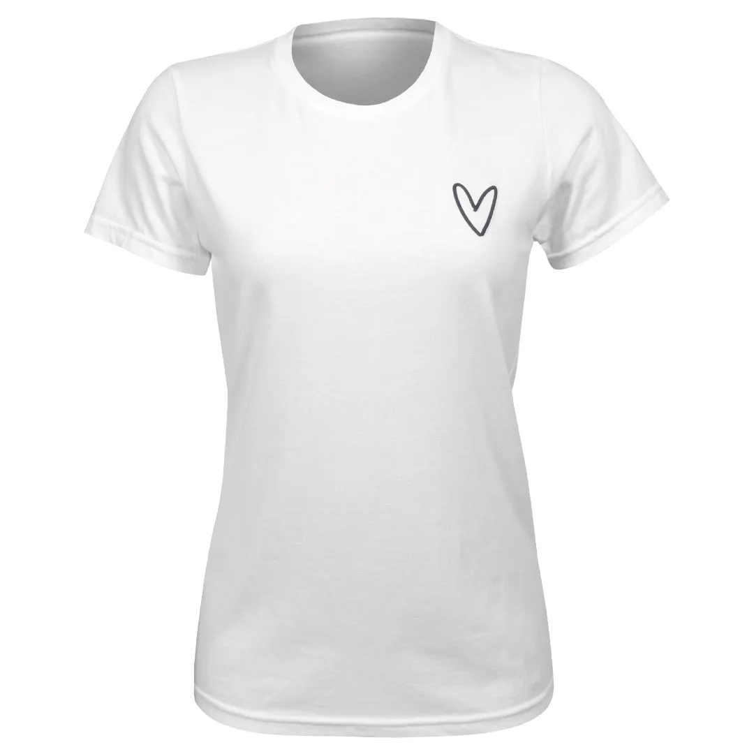 water-repellent NBO Toronto Women's Tennis Love Tee - White leatherette