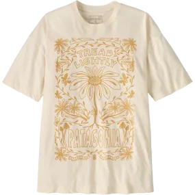 Women's Tread Lightly Oversized Organic T-Shirt Raw Edge Detail