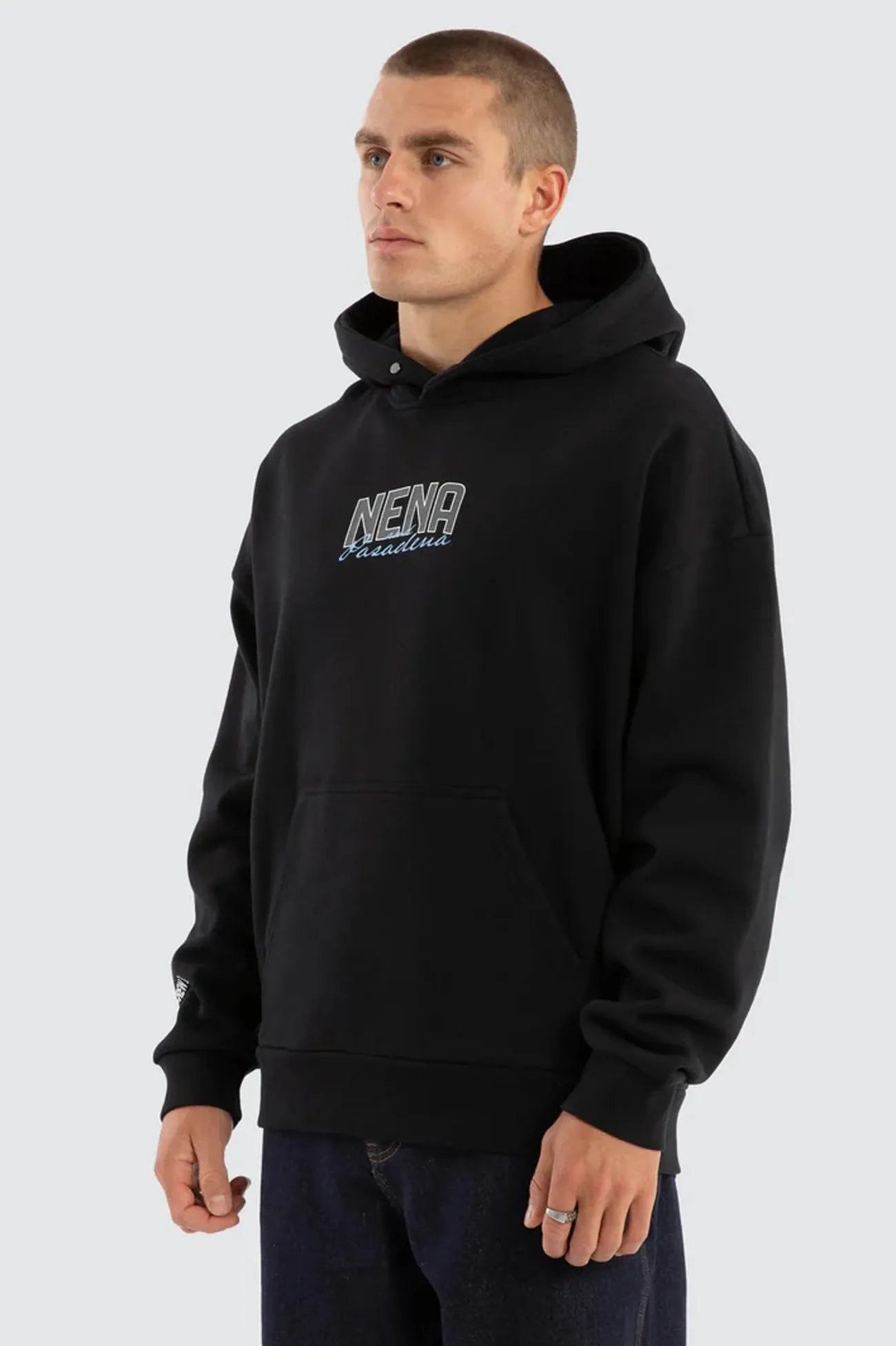 Contained Relaxed Hoodie Anthracite Black Modern Fit