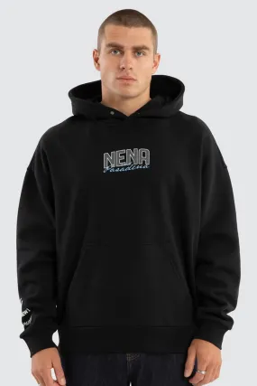 Contained Relaxed Hoodie Anthracite Black StretchFit Silhouette Hypoallergenic Interior Layer