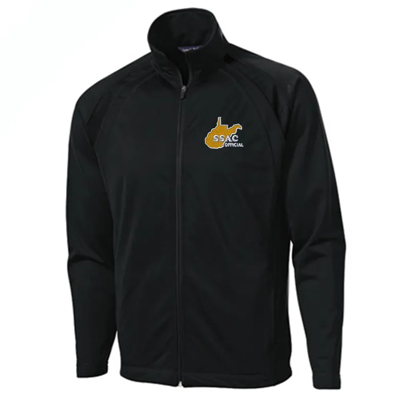 West Virginia SSAC Smitty Zip Front Referee Jacket Versatile Layering Bonded Fabric