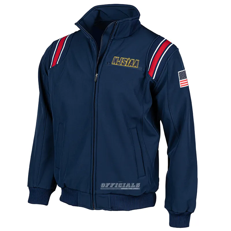 NJSIAA Logo Thermal Fleece Umpire Jacket Transitional Layer Long Length