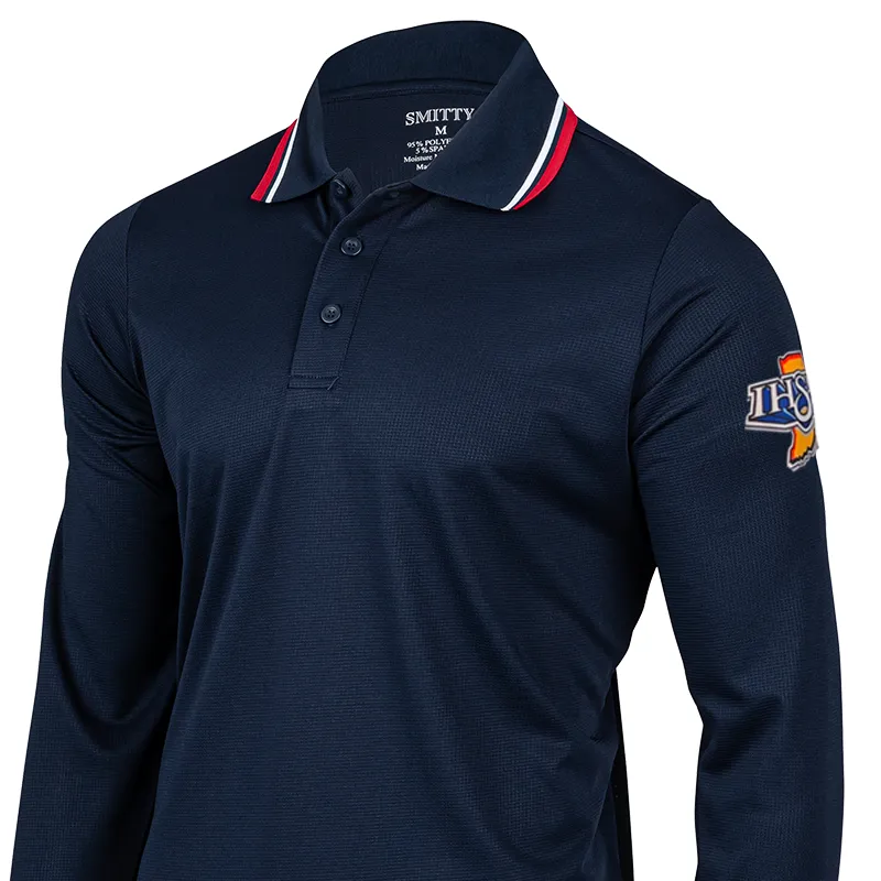 Affordable Luxury Wrinkle-Free Indiana Logo Dye Sublimated Long Sleeve Umpire Shirts