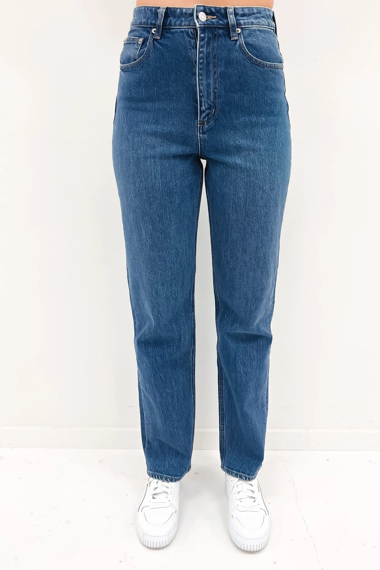 Comfort Stretch Street Essential High Straight 80 Jean Zenon Blue