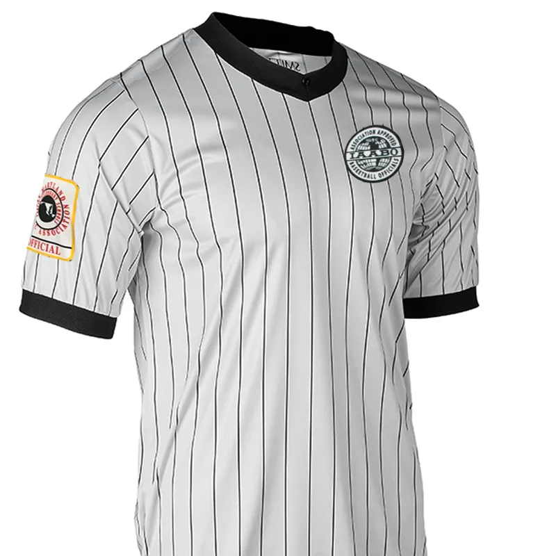 Soft touch finish Functional Pocket IAABO Maryland Logo Grey Referee Shirt