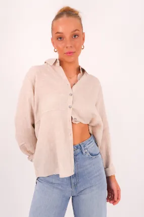 Axel Shirt Beige Lakeside Relaxation Seasonal Fashion