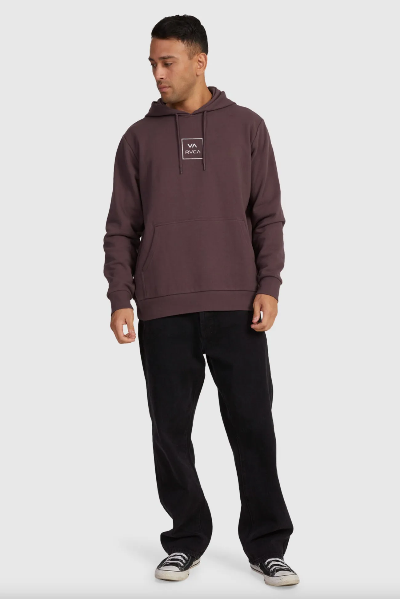 RVCA All The Ways Hoodie New Plum Lined Pockets