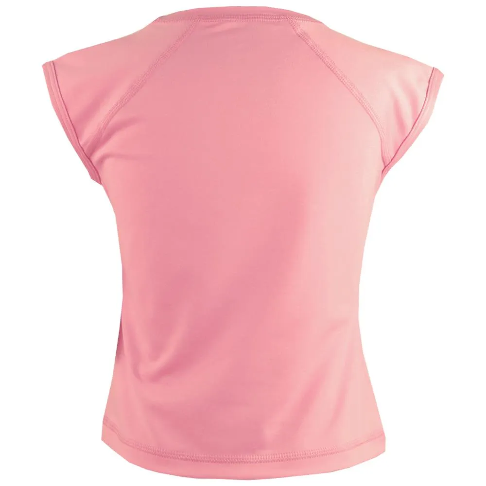 Suede Lining Material Sofibella Girls UV Colors Cap Sleeve Tee - Bubble