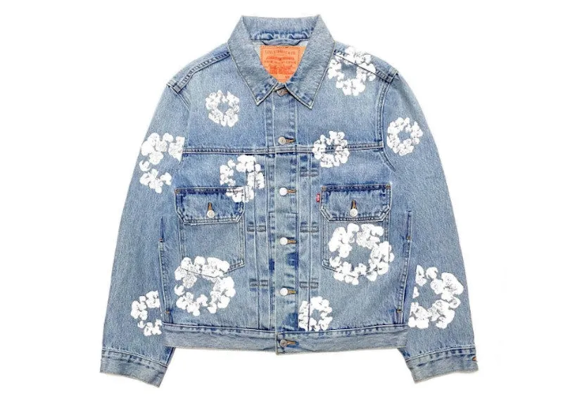 Denim Tears X Levi'S Jacket Light Blue Button - down
