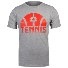 Wide - leg Merchant of Tennis CN Tower Tee - Grey Elastic Collar Sewing