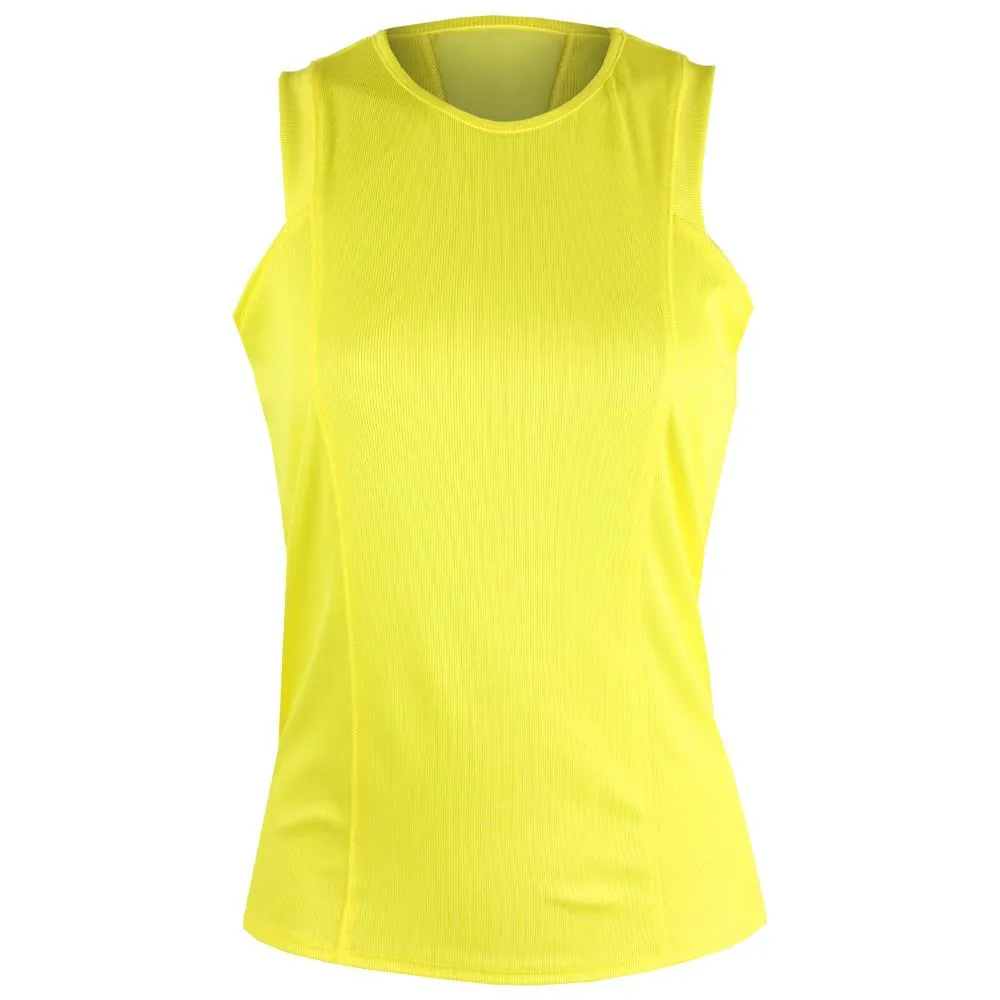 wide legs Lucky In Love Women's Swift Tie Back Tank - Yellow Versatile Design