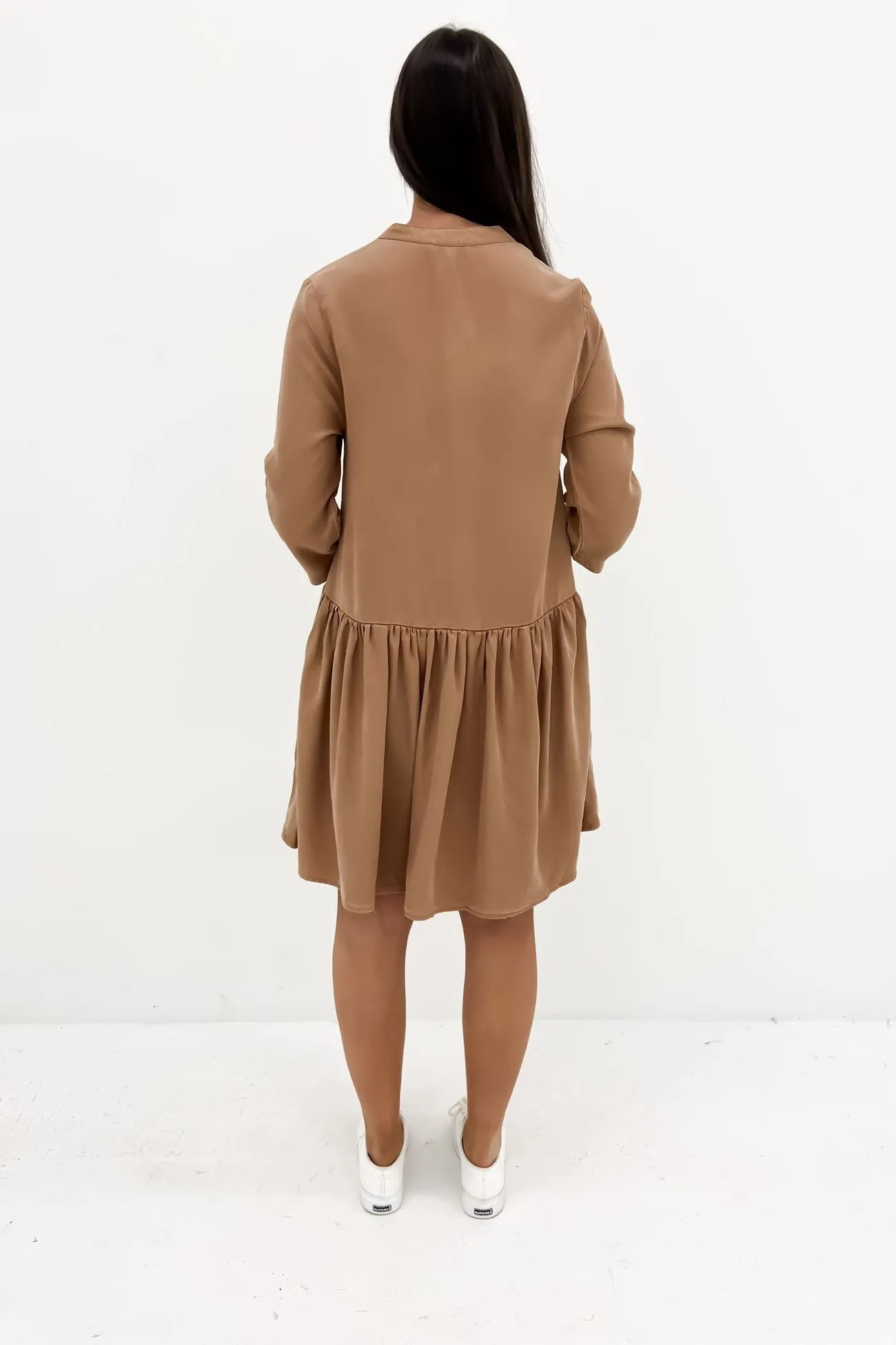 Willow Shirt Dress Tan Abrasion-resistant