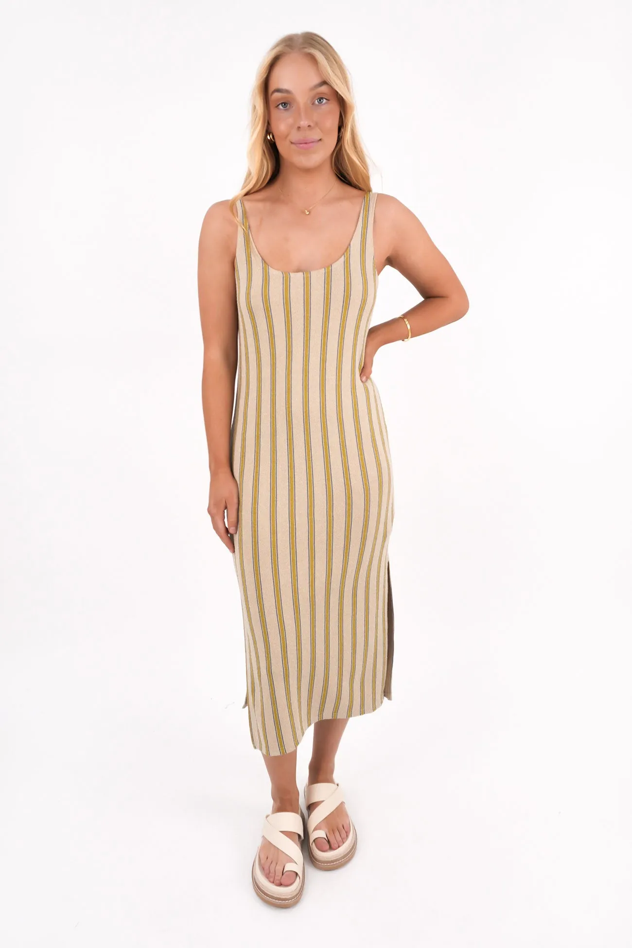 Willow Tank Dress Eucalyptus Elegant Line Edgy Twist