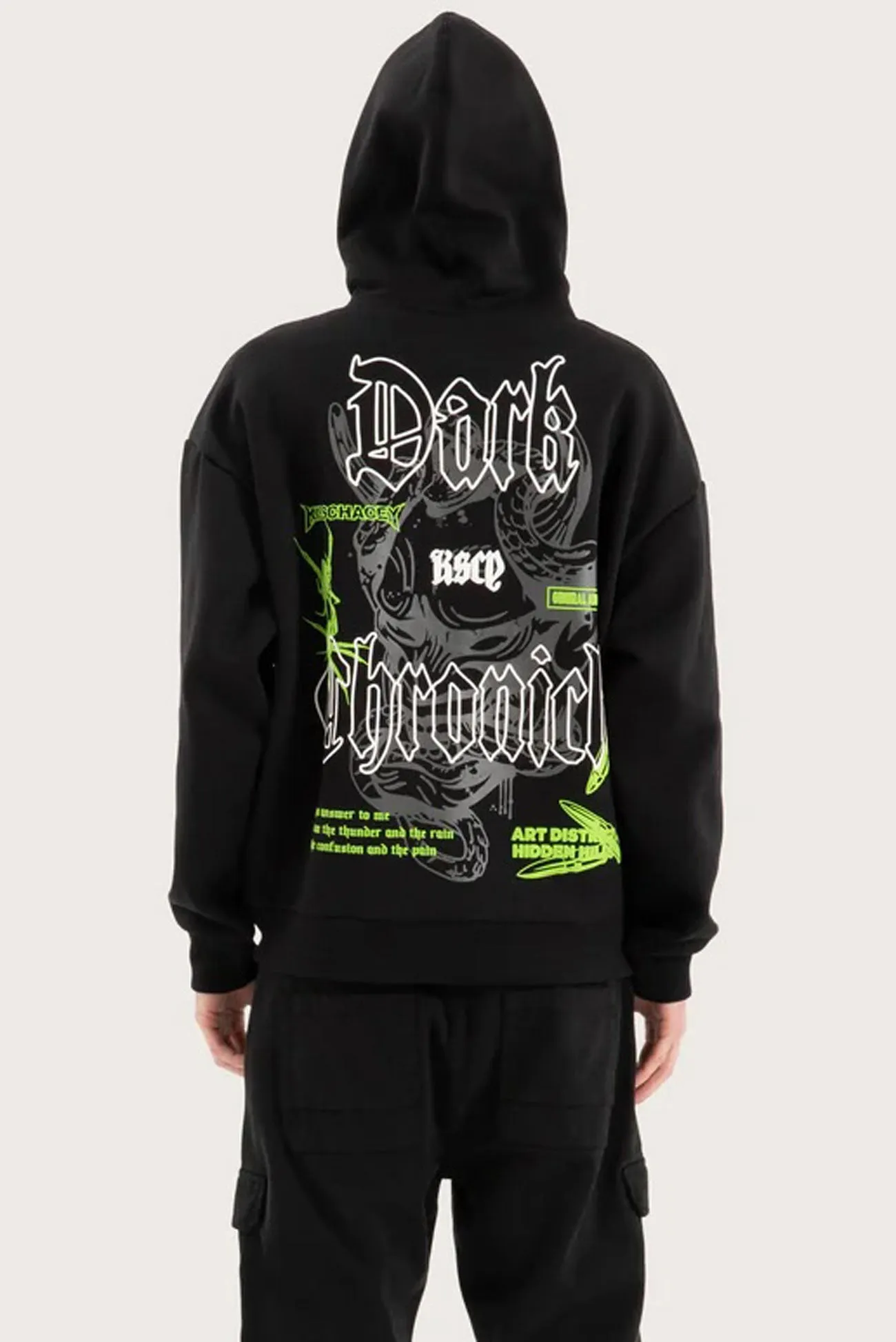 Fit For Daily Wither Oversized Hoodie Jet Black