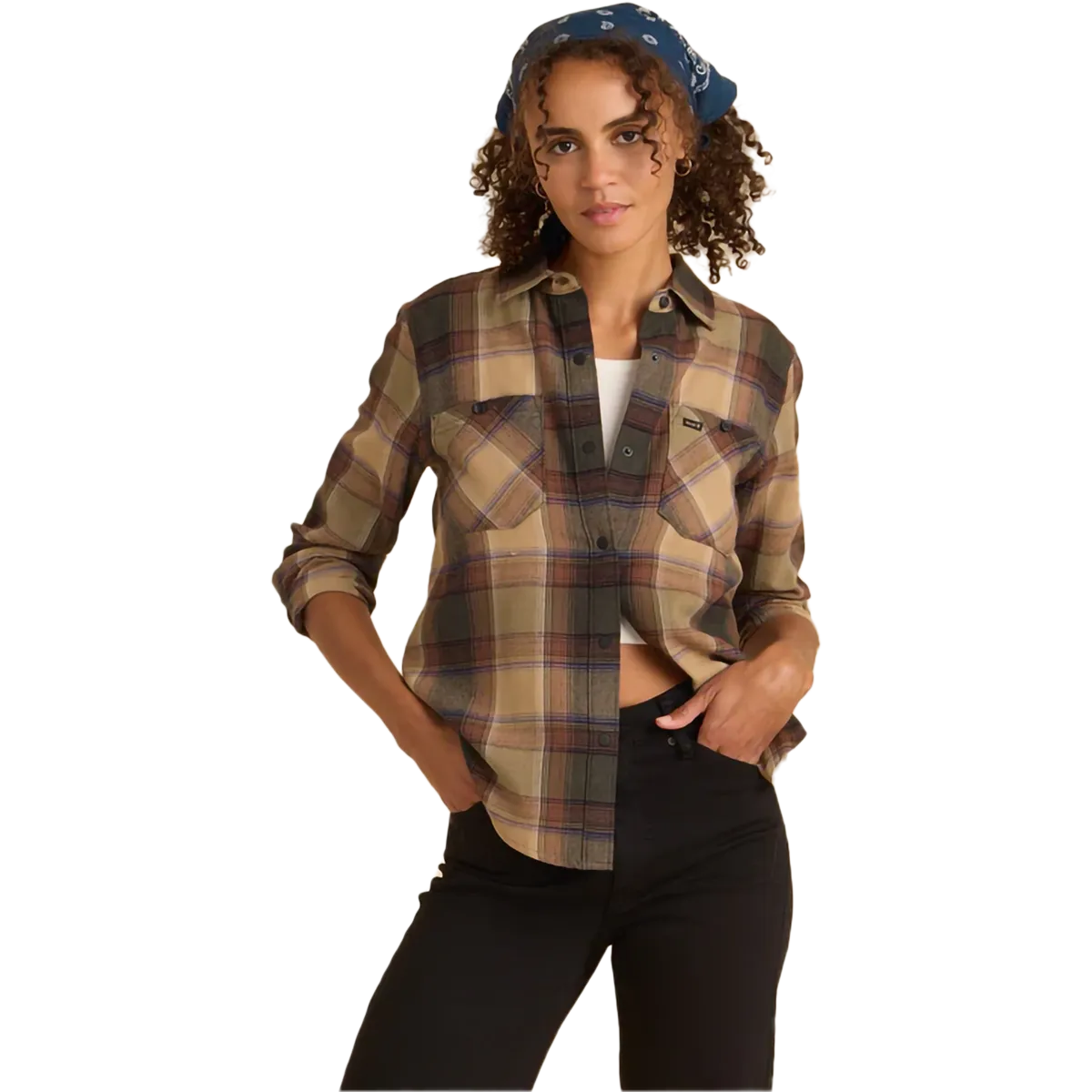 Women's Alpine Flannel Stretchable Material FlexibleRibbedTrims