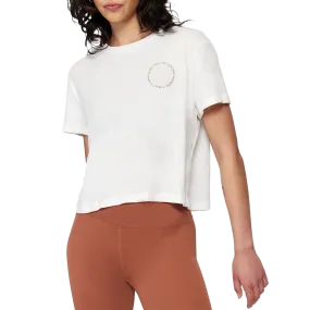 Microfiber texture Essential Wardrobe Women's Always Trust Crop Tee