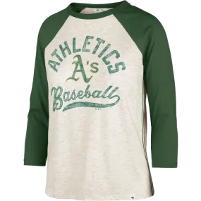 Women's A's Retro Daze Ava Raglan PreShrunkFabric
