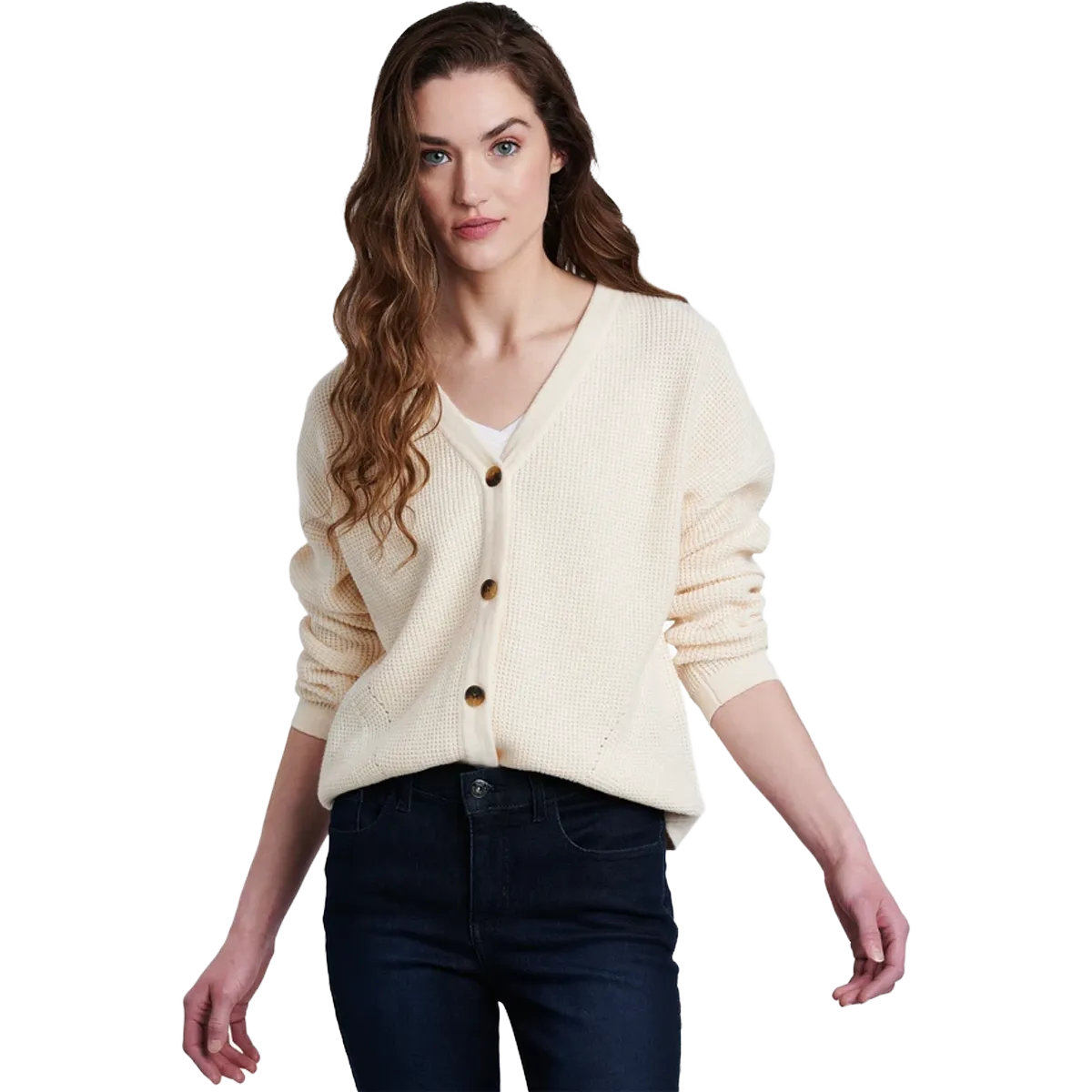 Ribbed Hem Detailing Women's Brynn Cardigan Sweater