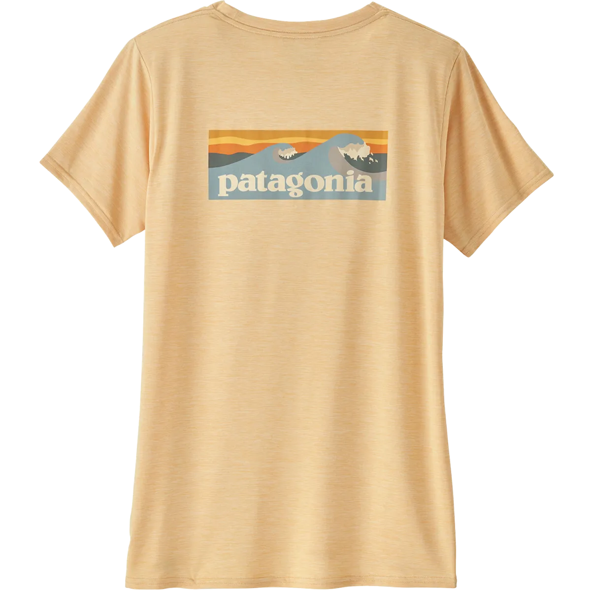 Women's Capilene Cool Daily Graphic Shirt - Waters Stylish T-shirt Foldable Cuff Design
