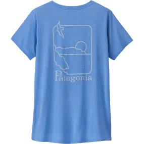 Women's Capilene Cool Daily Graphic Shirt - Waters BoxySilhouette AntiStatic Weave