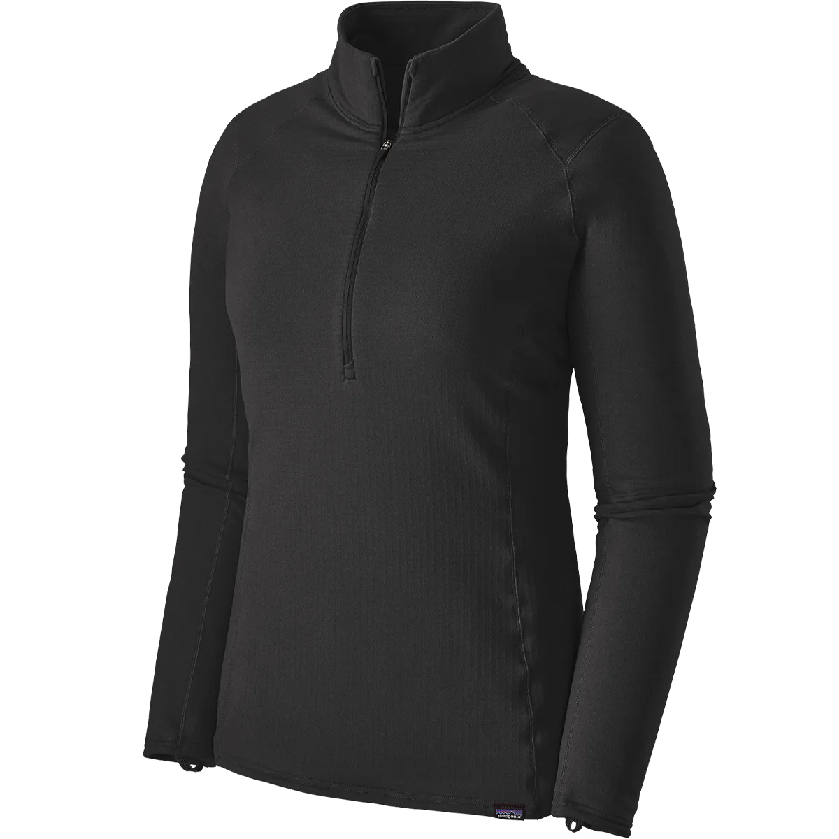 Women's Capilene Thermal Zip Neck High Collar Option Formal Shirt