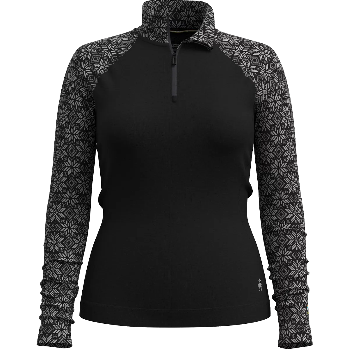 Women's Classic Thermal Merino Base Layer 1/4 Zip MeshPanelIntegration MultiFunctionalPockets