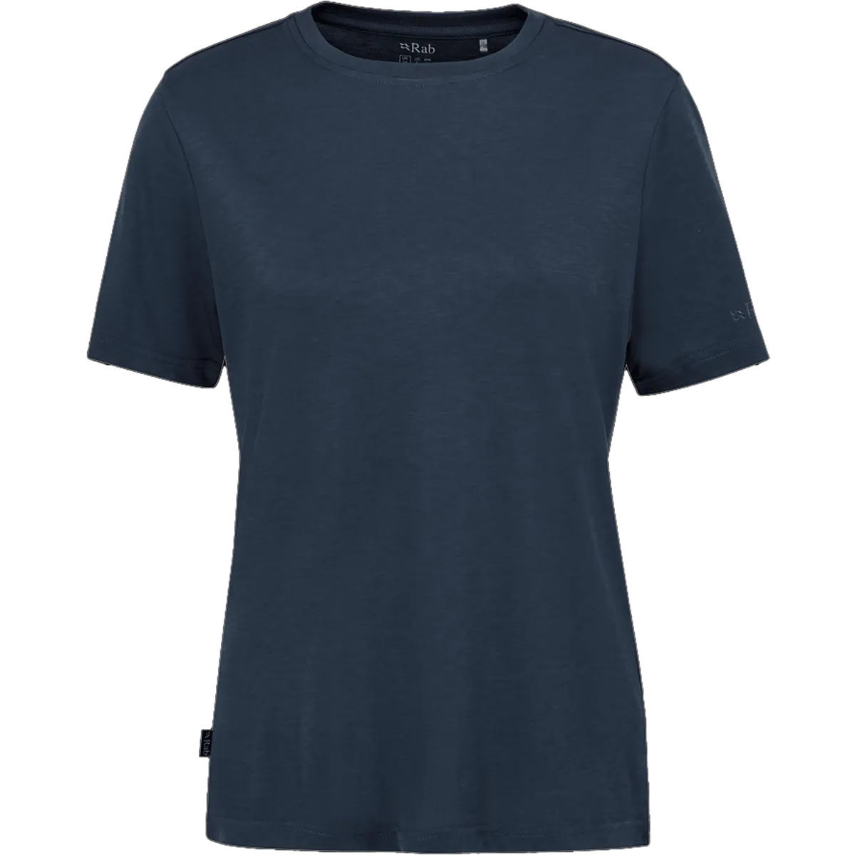 Women's Crimp Logo Tee Double Needle Stitching Subtle Texture Weave