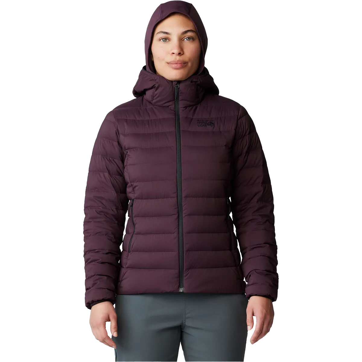 Flexible Shoulder Design Women's Deloro Down Full Zip Hoody