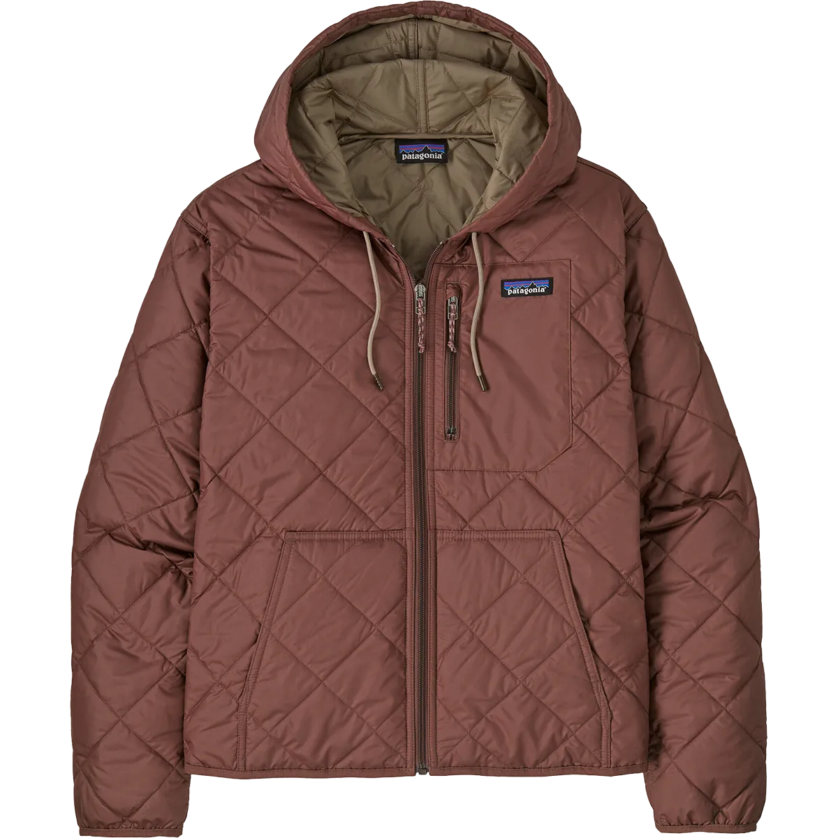 Pocket Details Women's Diamond Quilt Bomber Hoody
