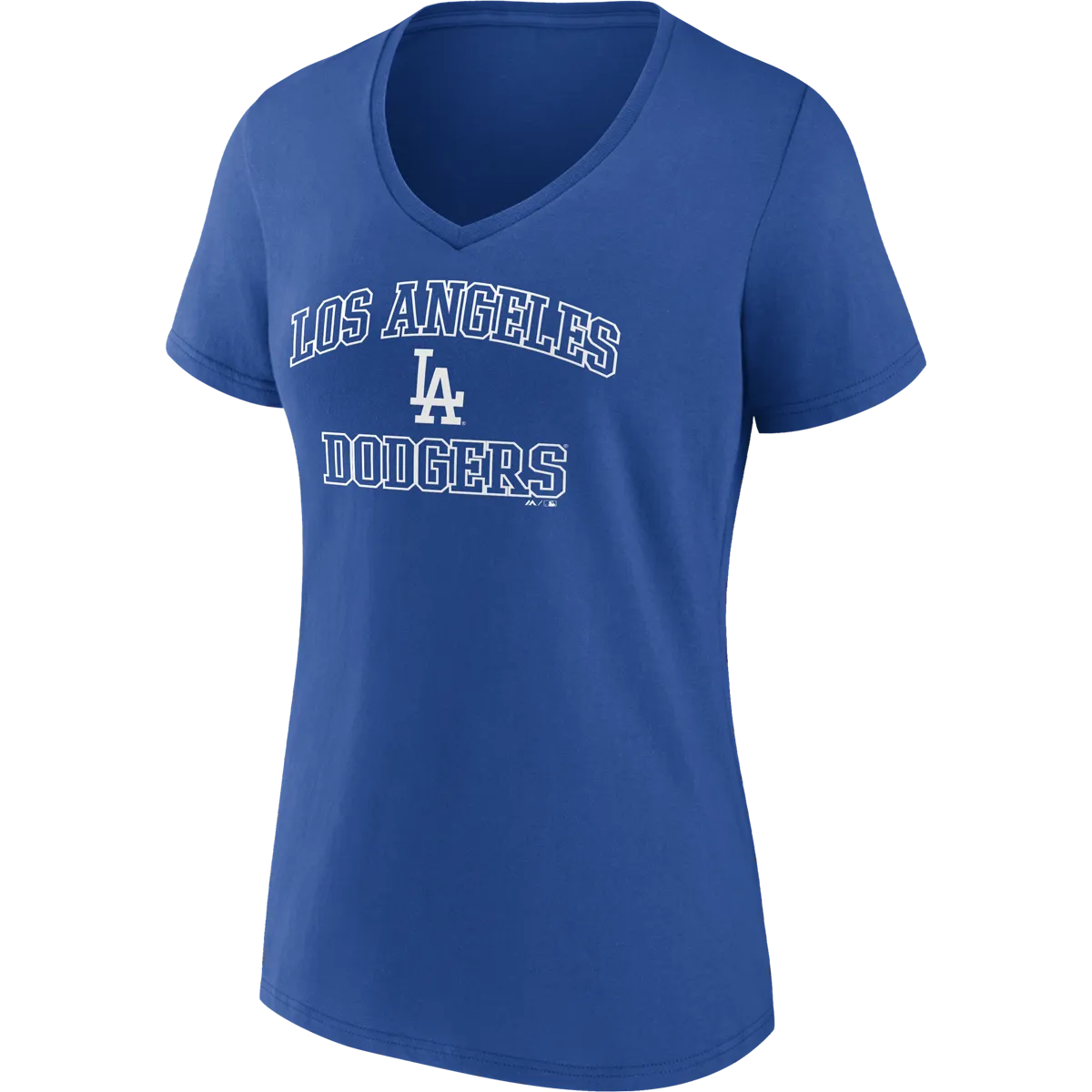 ZipperedPockets Women's Dodgers Cotton Heart and Soul Short Sleeve