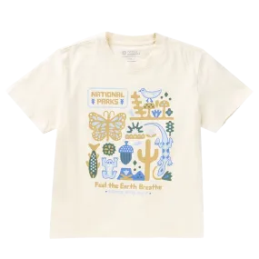 Women's Earth Breathe Collage Tee Sporty Vibe Bohemian freedom