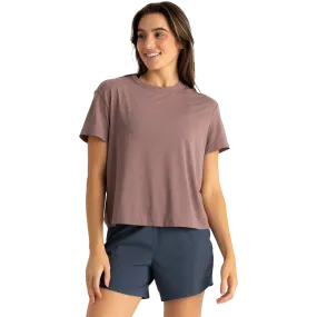 Distressed Texture Women's Elevate Lightweight Tee
