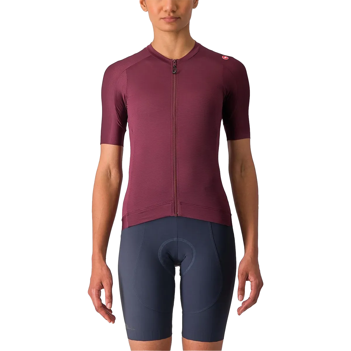 Ribbed collar Ethically Sourced Yarn Women's Espresso Jersey