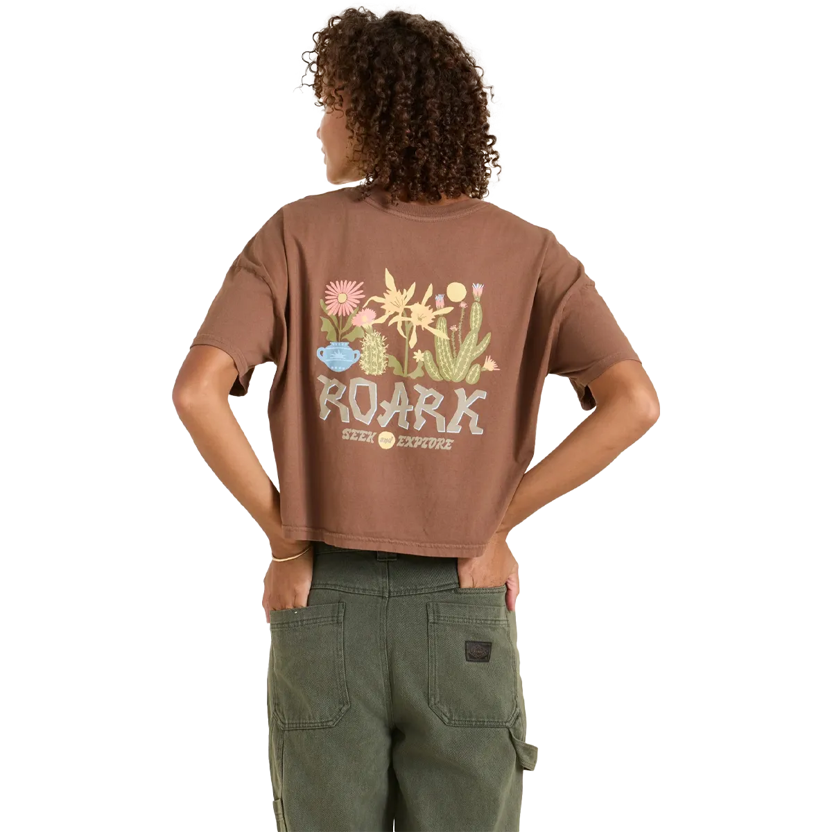 Women's Garden Seek Boxy Crop Wrinkle Resistant