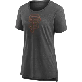 Women's Giants Triblend Logo Short Sleeve Comfy Style EthicallySourced