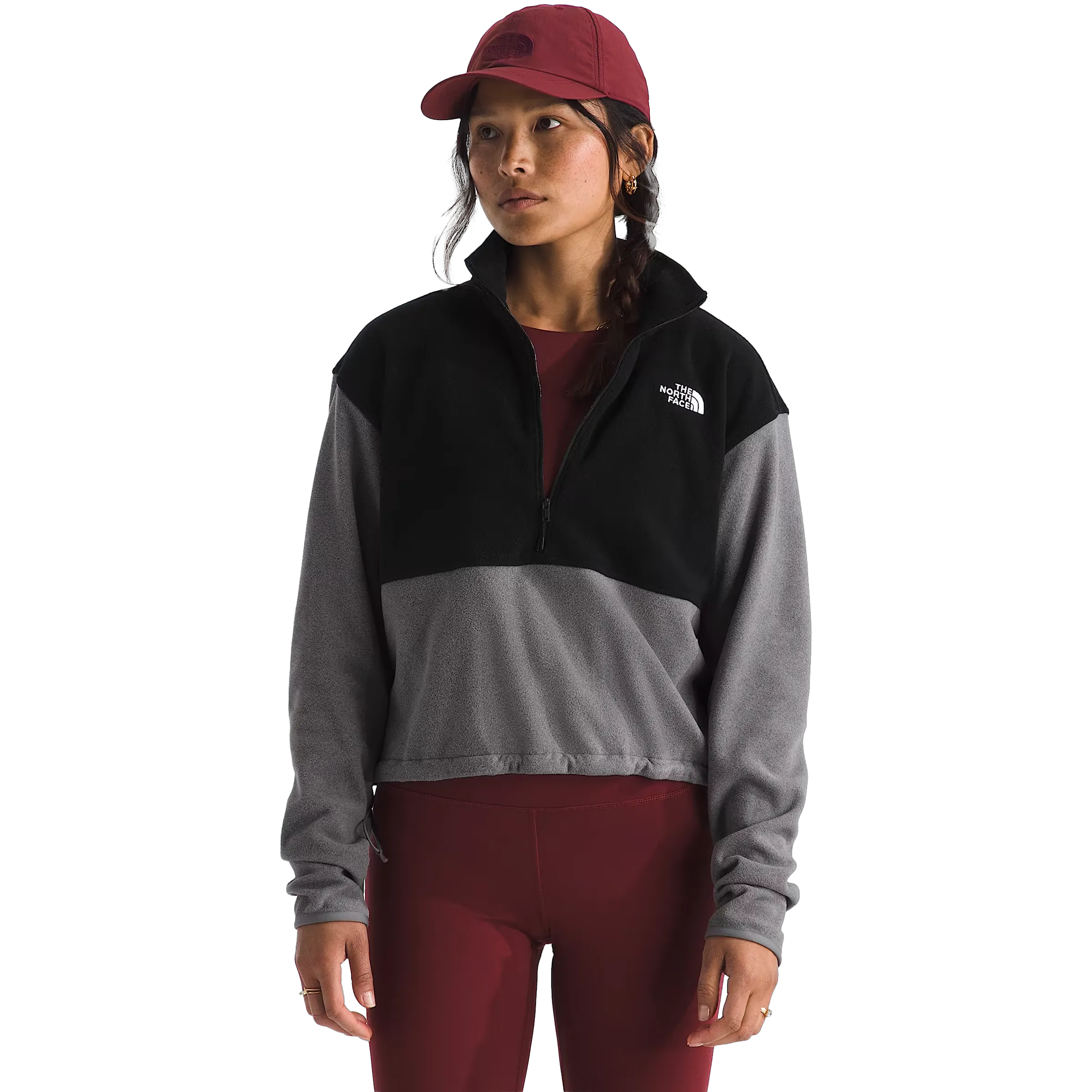 Basic Fit Women's Glacier Fleece 1/2 Zip Short Jacket