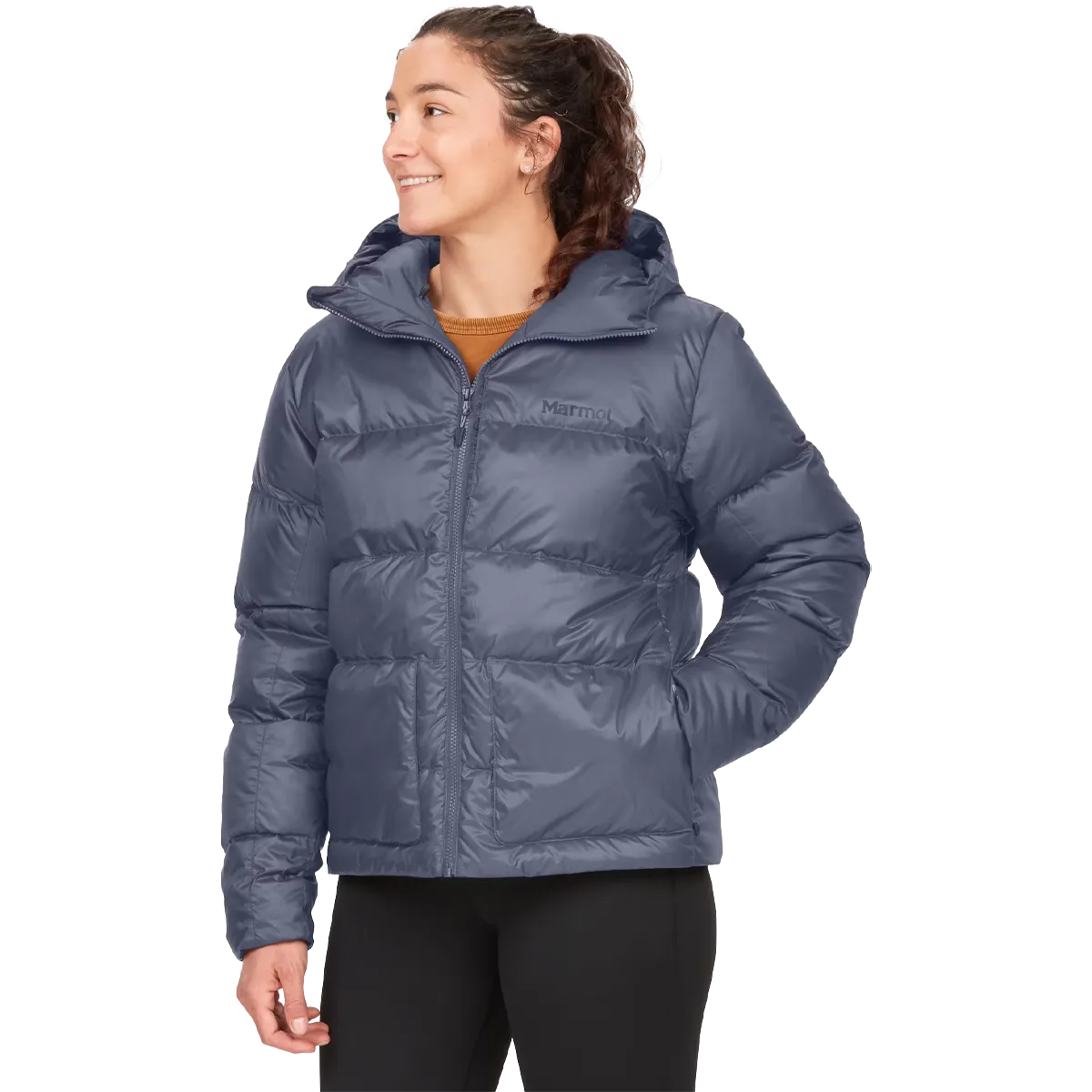 Zipper Guard Weatherproofing Hypoallergenic Lining Women's Guides Down Hoody