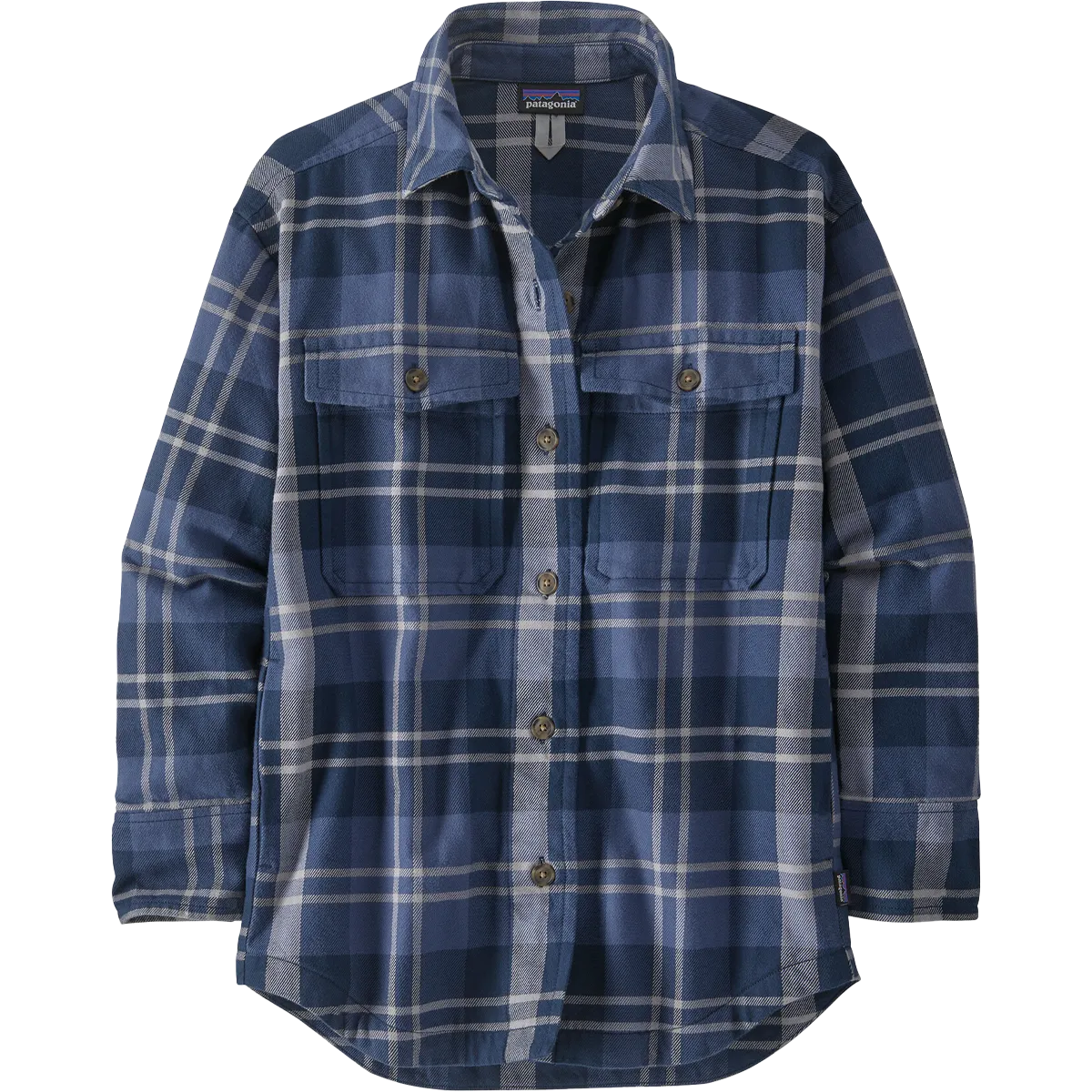 Women's Heavyweight Fjord Flannel Overshirt NonRestrictiveSilhouette HypoallergenicFabric