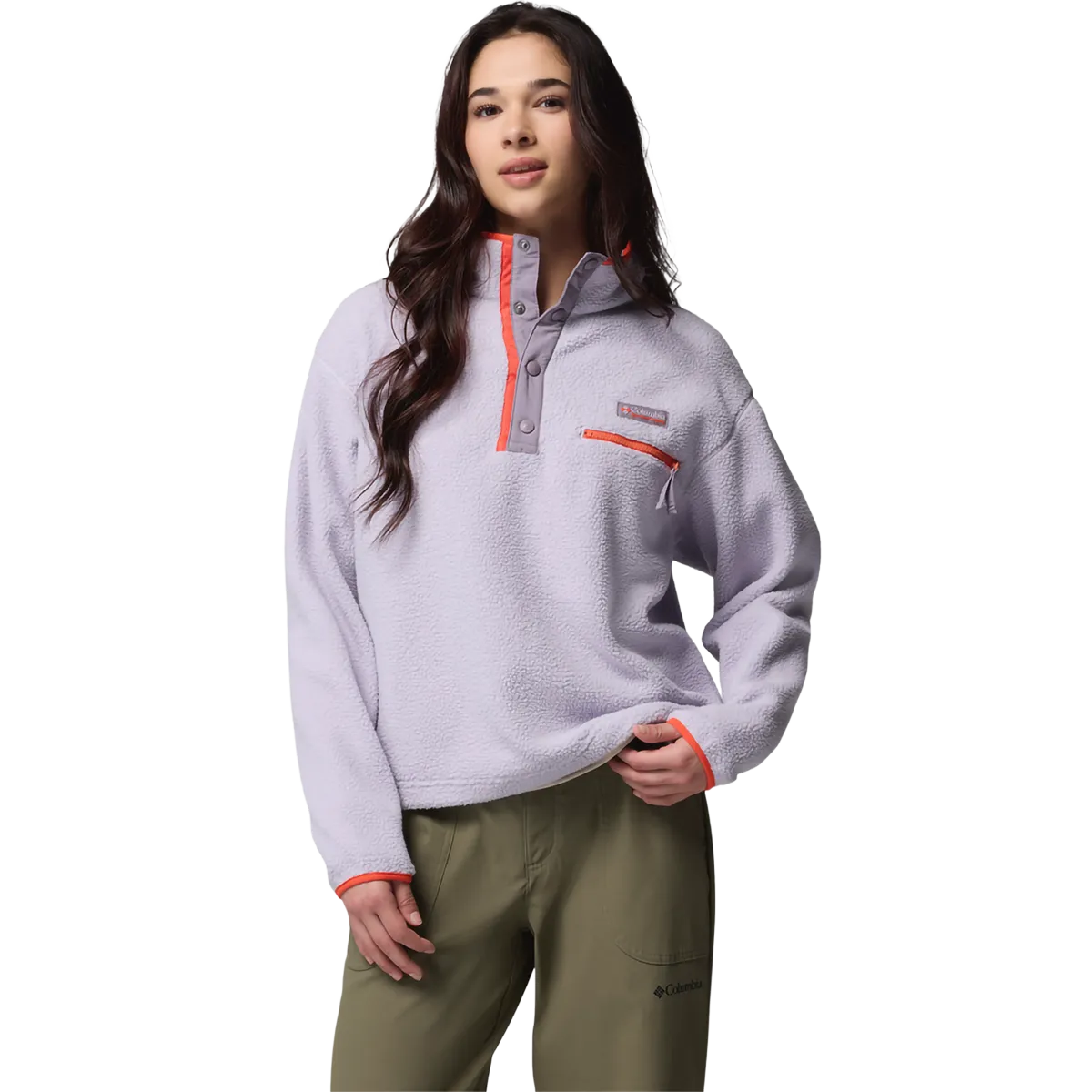 PerimeterStructuralBoning Weatherproof Zipper Tech Women's Helvetia II Cropped 1/2 Snap Pullover