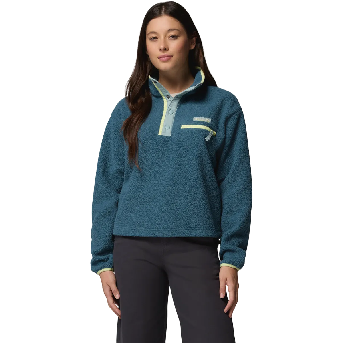 Comfy Fit Piece Women's Helvetia II Cropped 1/2 Snap Pullover
