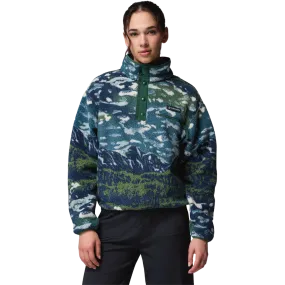Women's Helvetia II Printed Crop 1/2 Snap Pullover Slim Fit Design