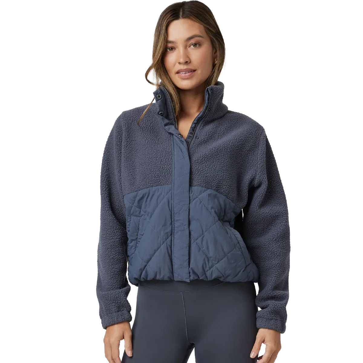 Women's Highlands Sherpa Jacket Snap Closure System