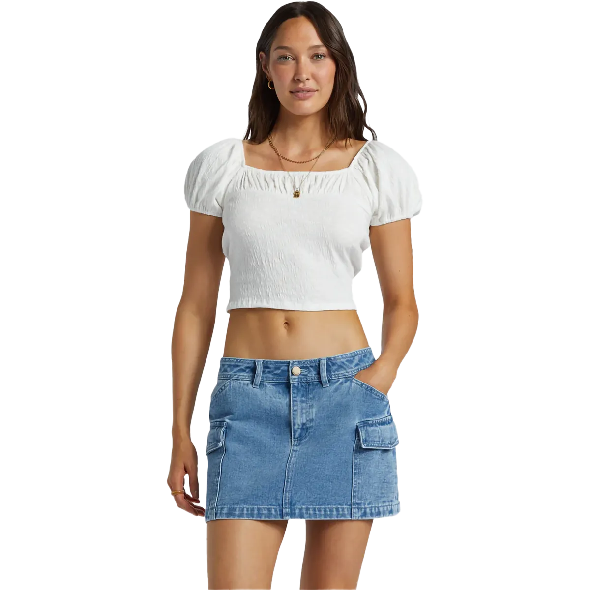 Women's Hilary Cargo Skirt Crisp Details