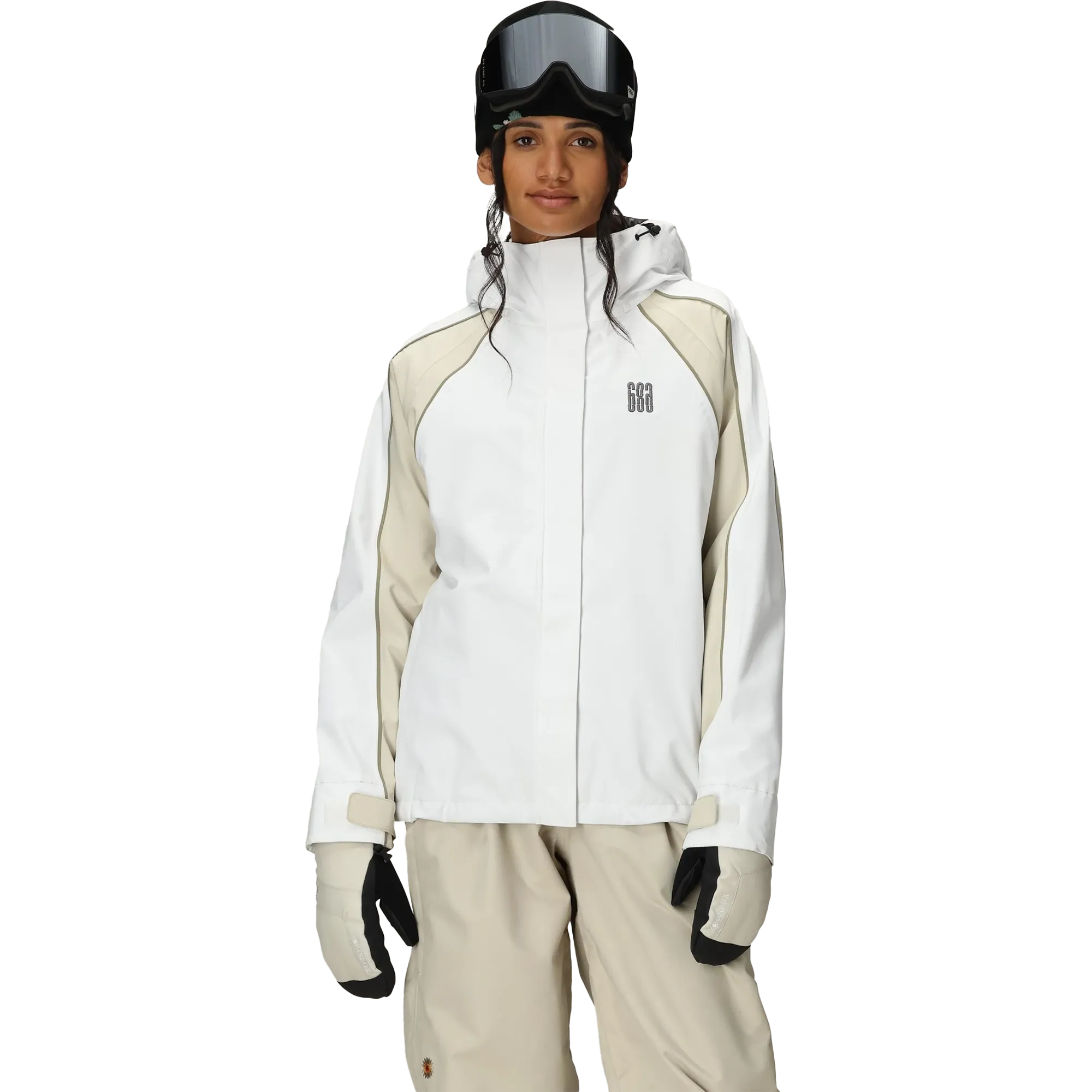 Weatherproof Zipper Closure Women's Hologram Jacket