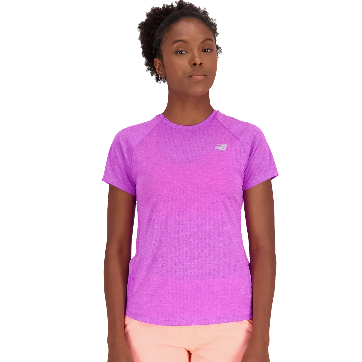 Relaxed Armhole Cut Organic Cotton Women's Impact Run Short Sleeve