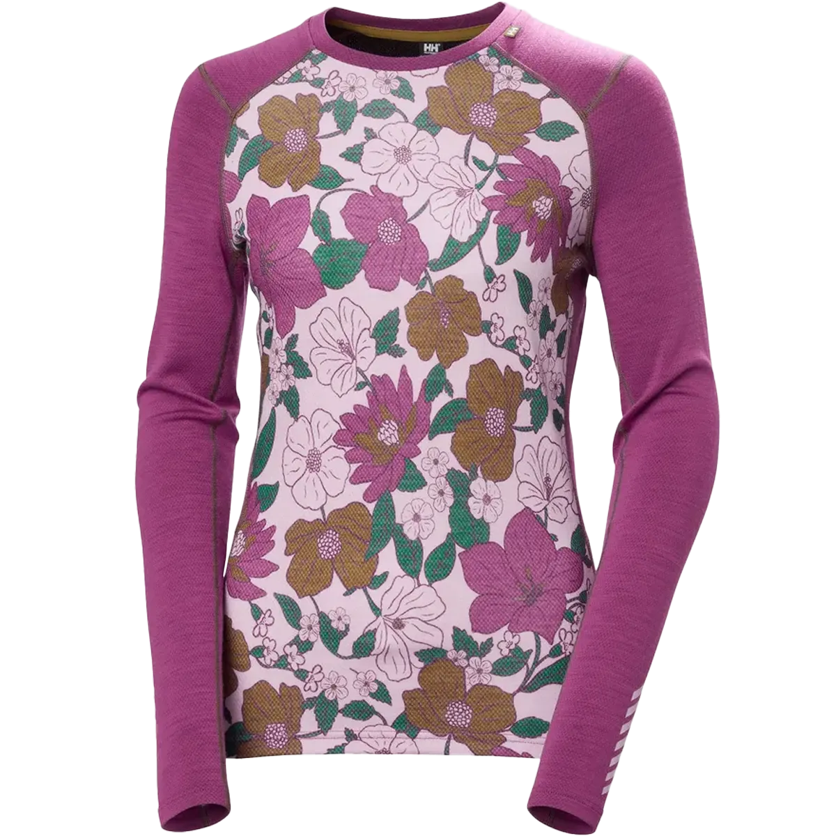 Women's LIFA Merino Midweight Graphic Crew Quick Release Fasteners