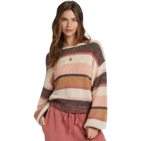 Stretchable Neckline Women's Light Wave Sweater