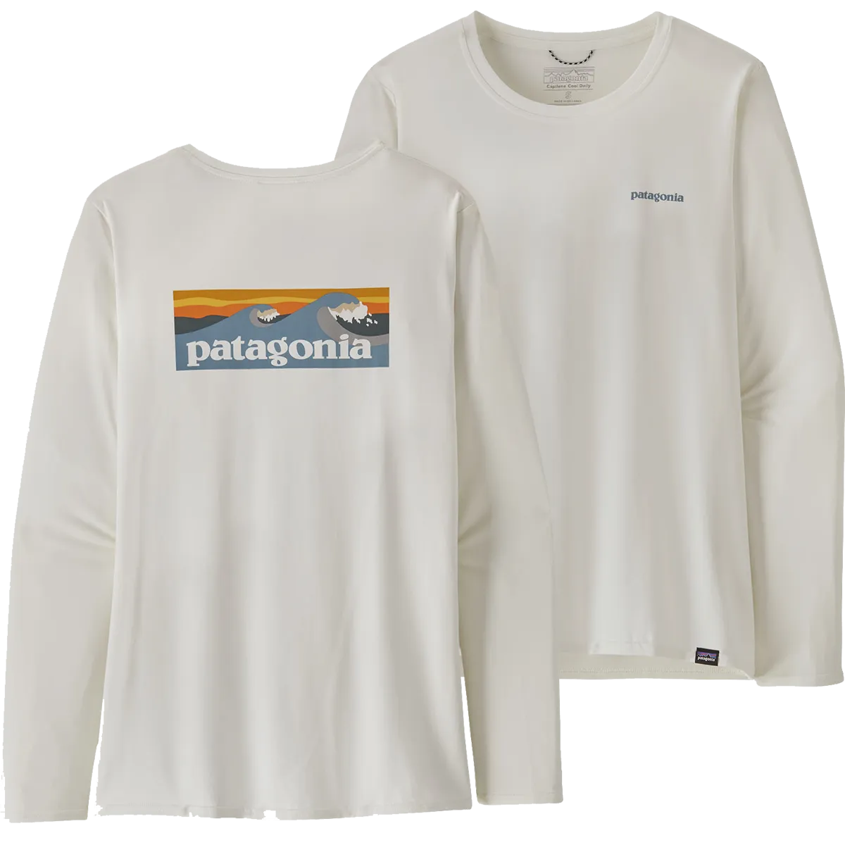 EcoFriendlyBlend Women's Long Sleeved Capilene Cool Daily Graphic Shirt - Waters