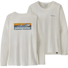 Women's Long Sleeved Capilene Cool Daily Graphic Shirt - Waters EthicallySourced Wrinkle Free Weave